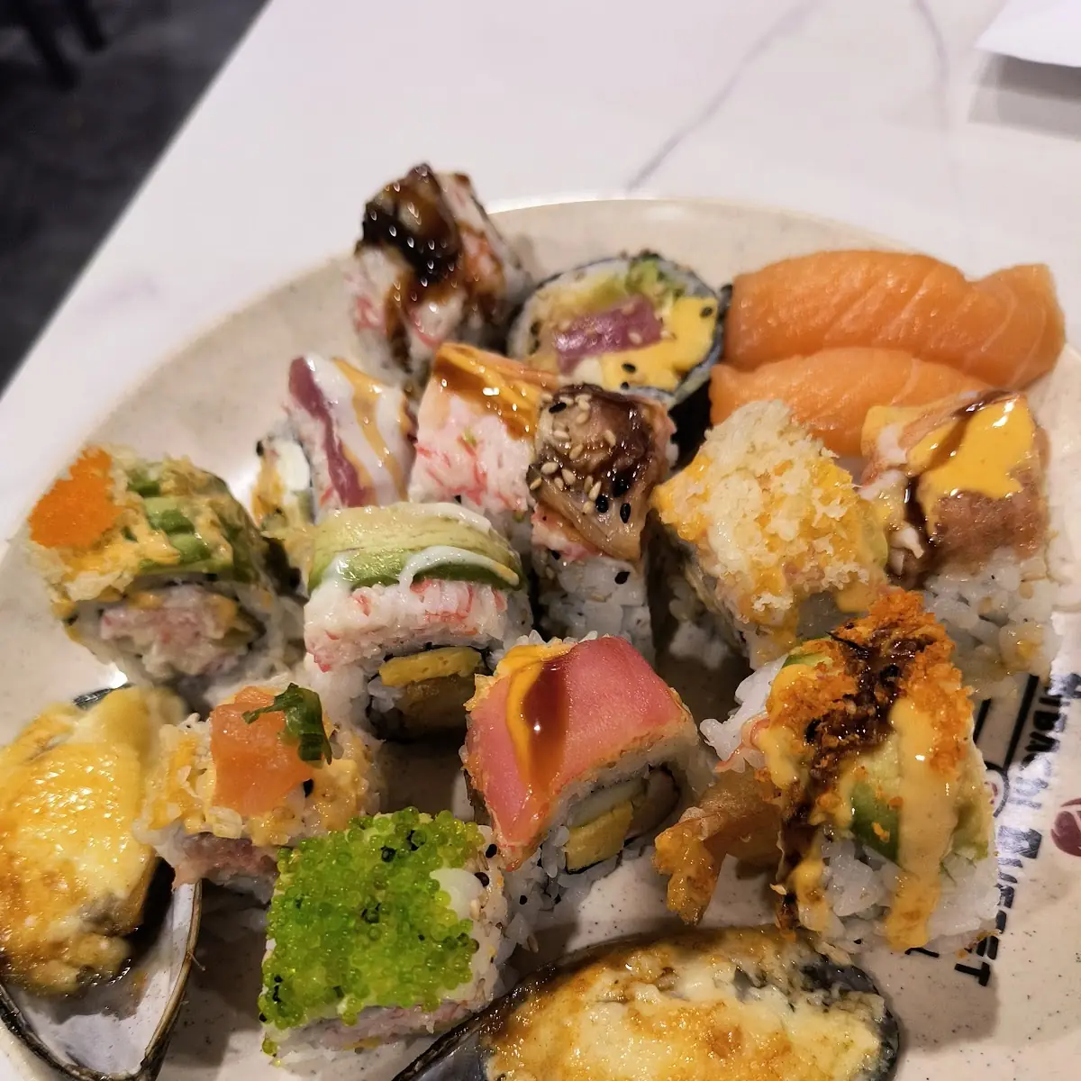 Assorted Sushi Rockefeller Oysters