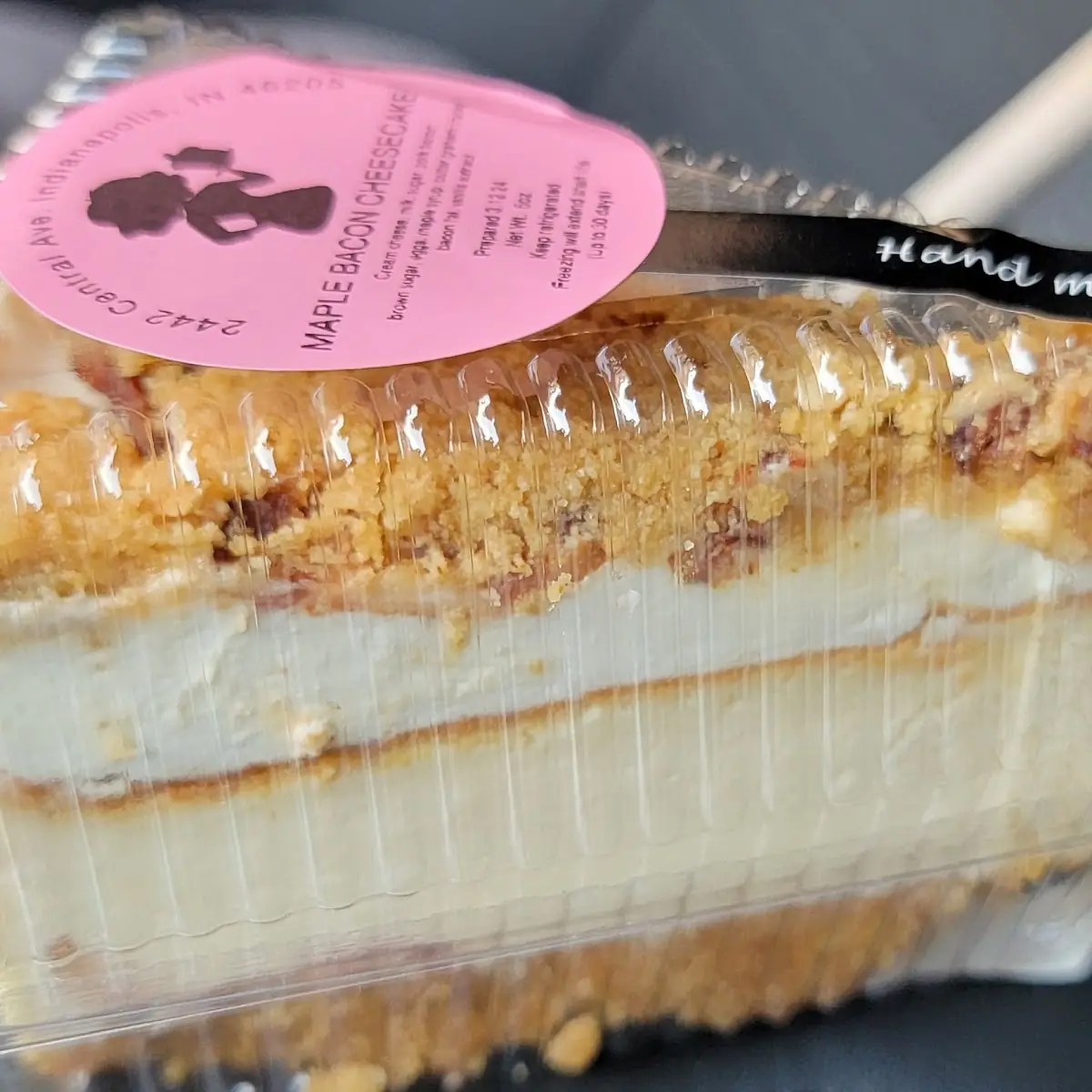 Maple Bacon Cheesecake Slice