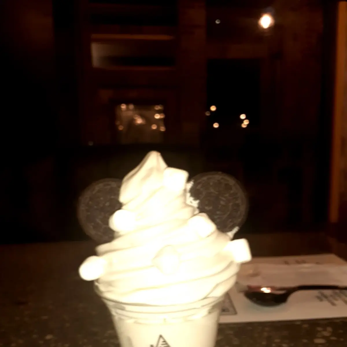 Vanilla Ice Cream with Oreos and Marshmallows