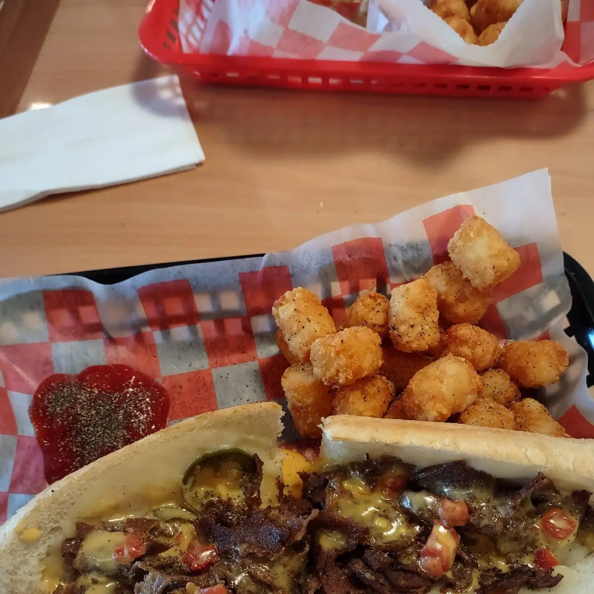 Flaming Philly Cheesesteak
