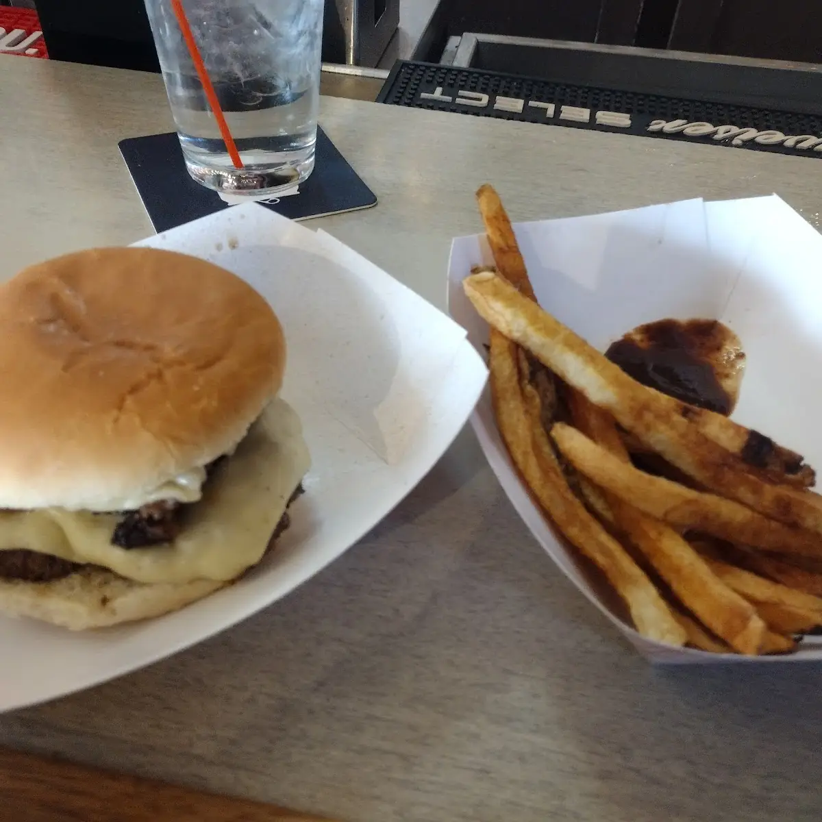 Double Cheeseburger & Hand Cut Fries