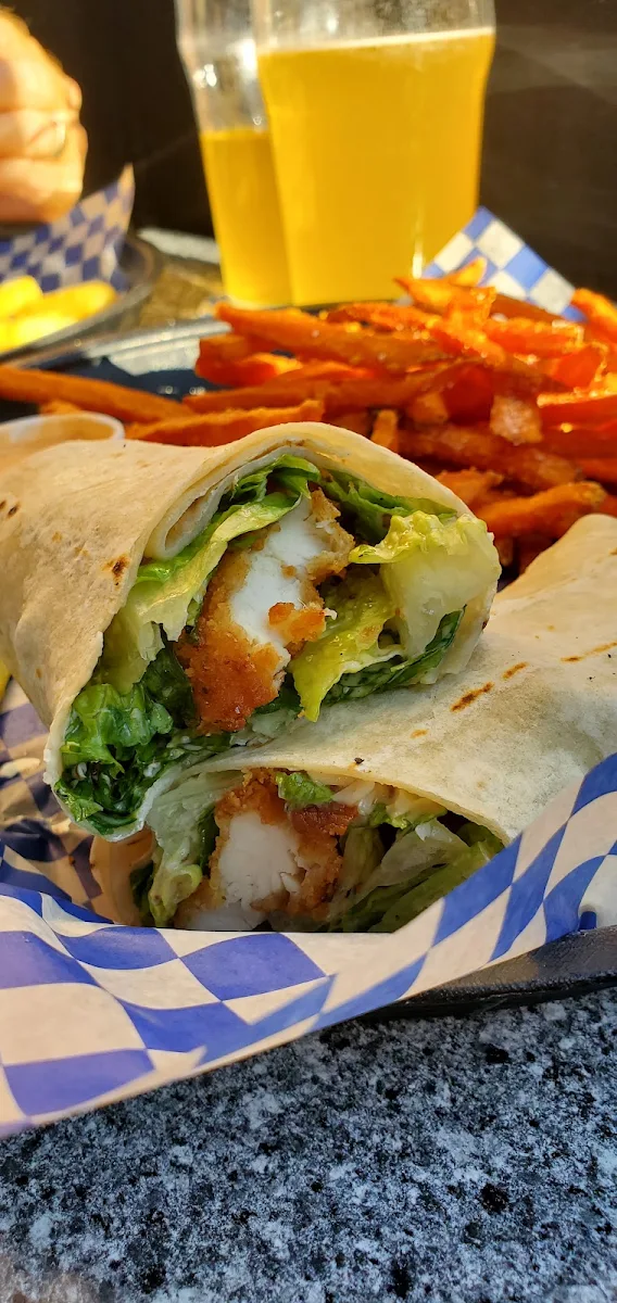Crispy Chicken Caesar Wrap