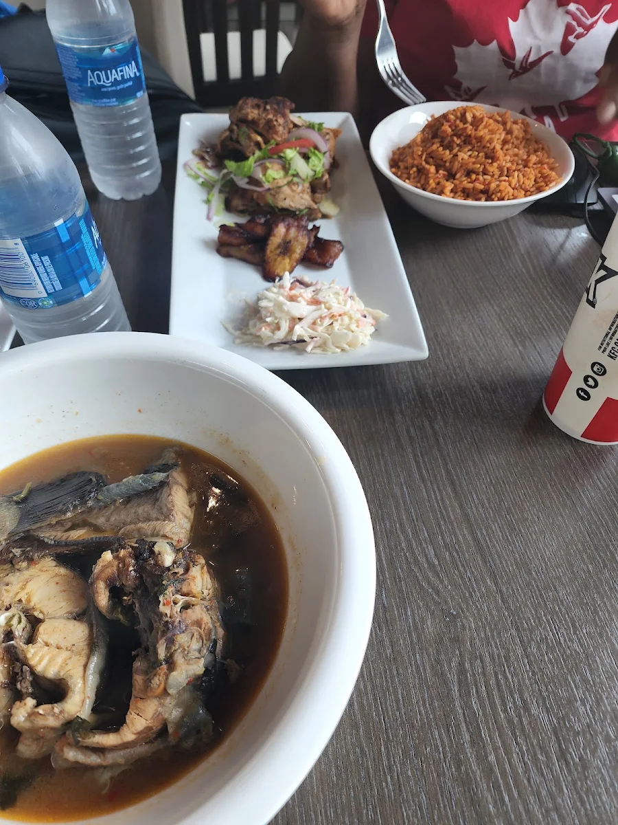 Catfish Pepper Soup, Suya Palace Nigerian/African Charcoal Grill & BBQ Restaurant
