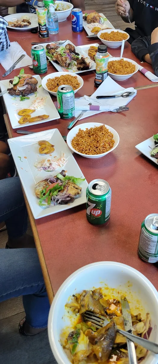 Jollof Rice and Chicken Suya, Suya Palace Nigerian/African Charcoal Grill & BBQ Restaurant