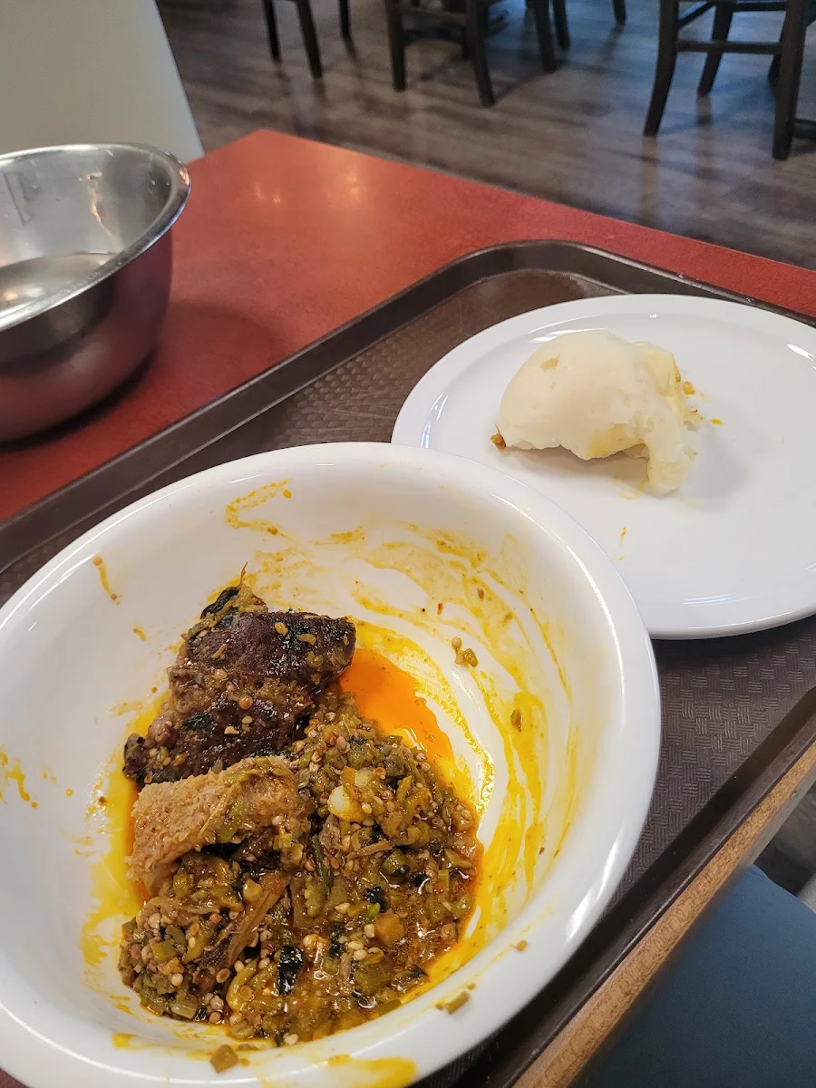 Pounded Yam and Okra, Suya Palace Nigerian/African Charcoal Grill & BBQ Restaurant