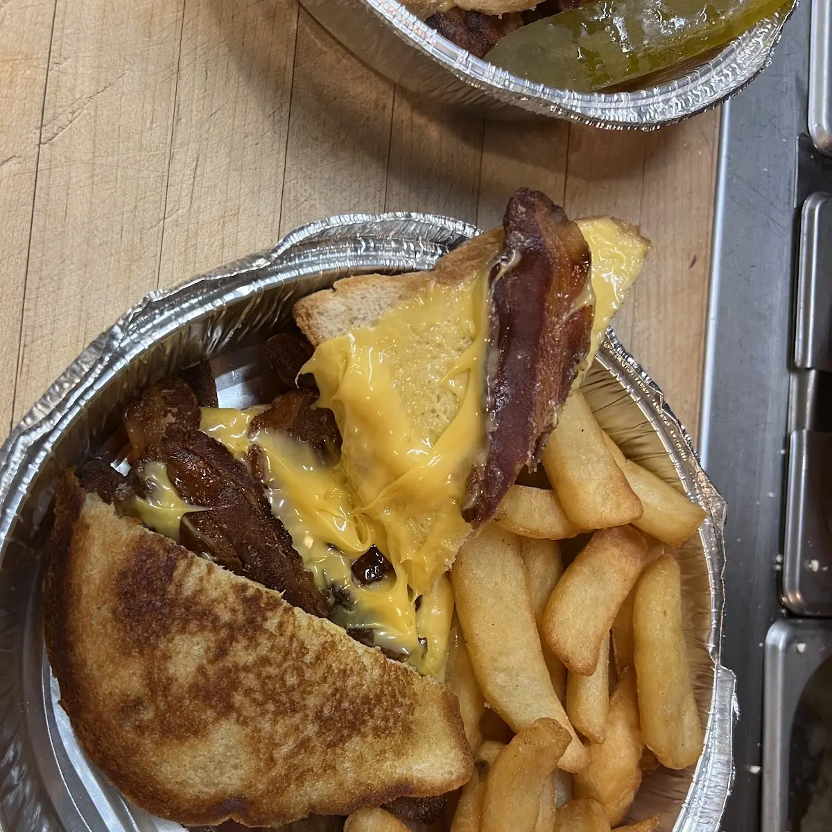 Bacon Grill Cheese with Fries
