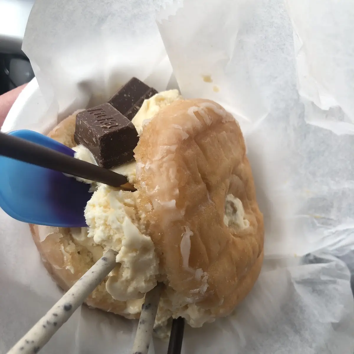 Ice Cream Donut Sandwich