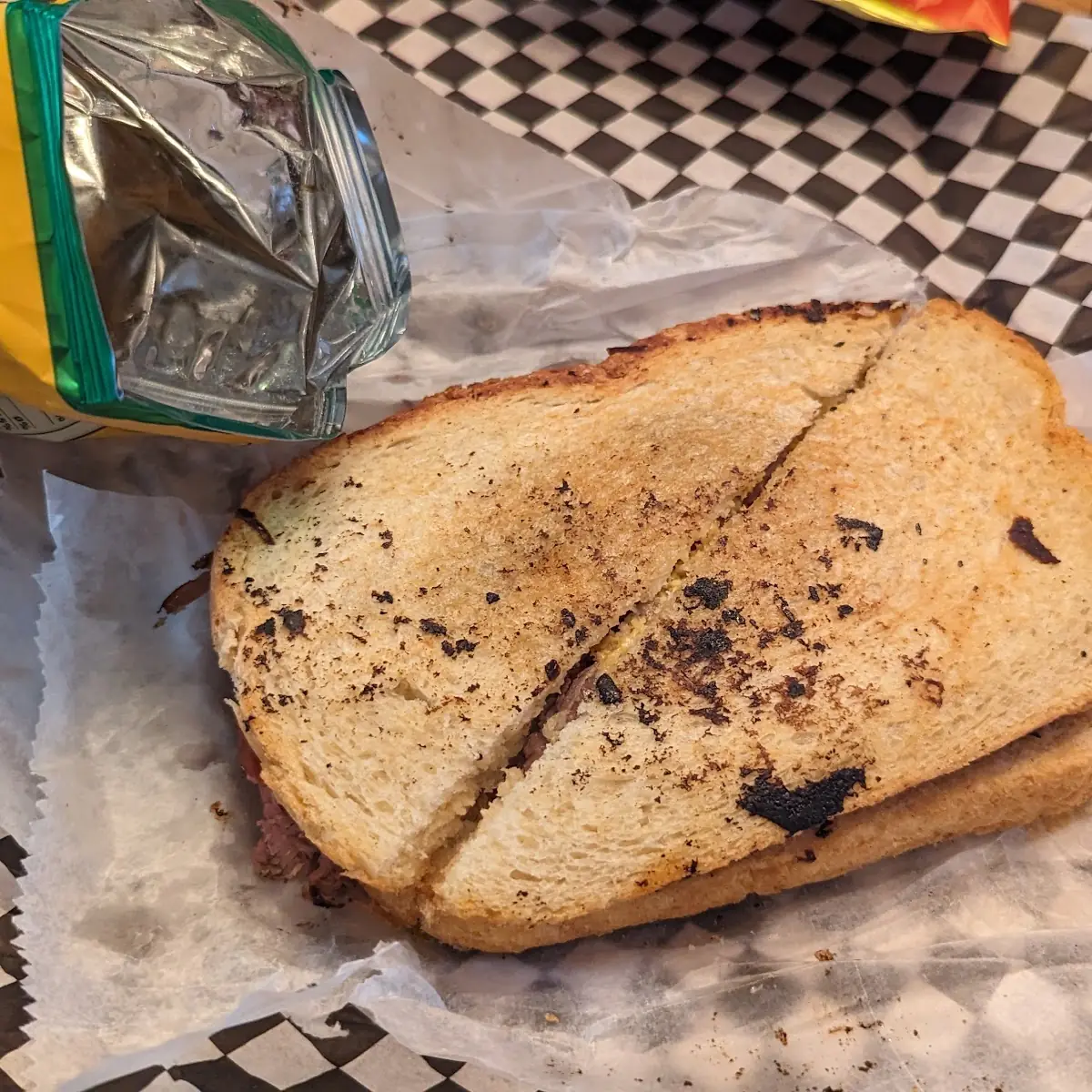 Grilled Roast Beef & Cheddar on Sourdough