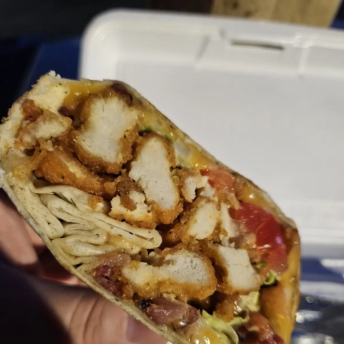 Boom Boom Chicken Wrap