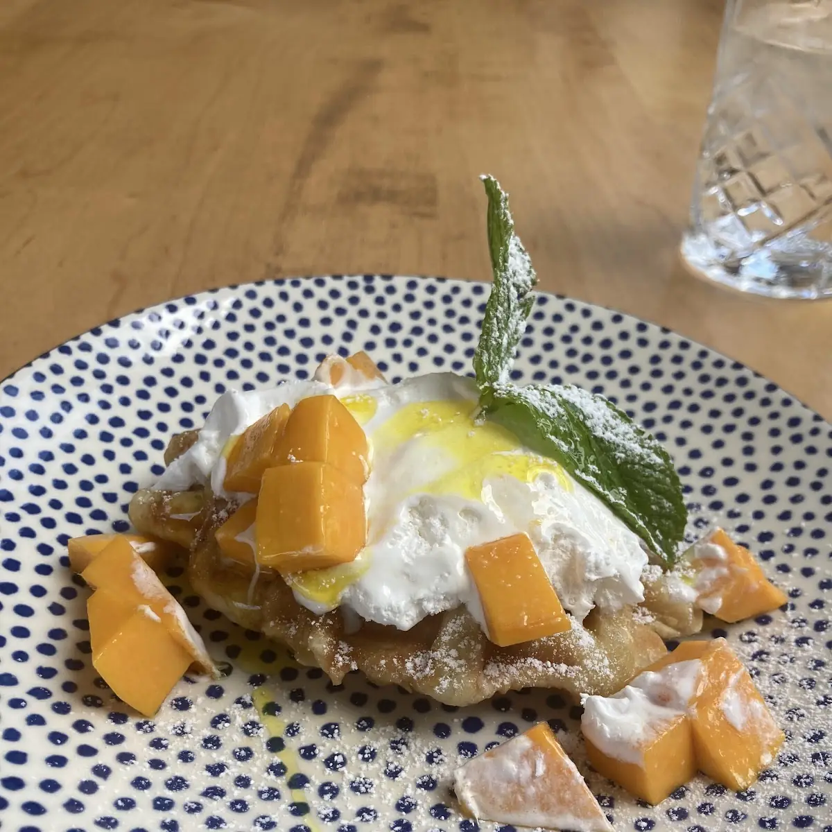 Mango & Cream Croffle