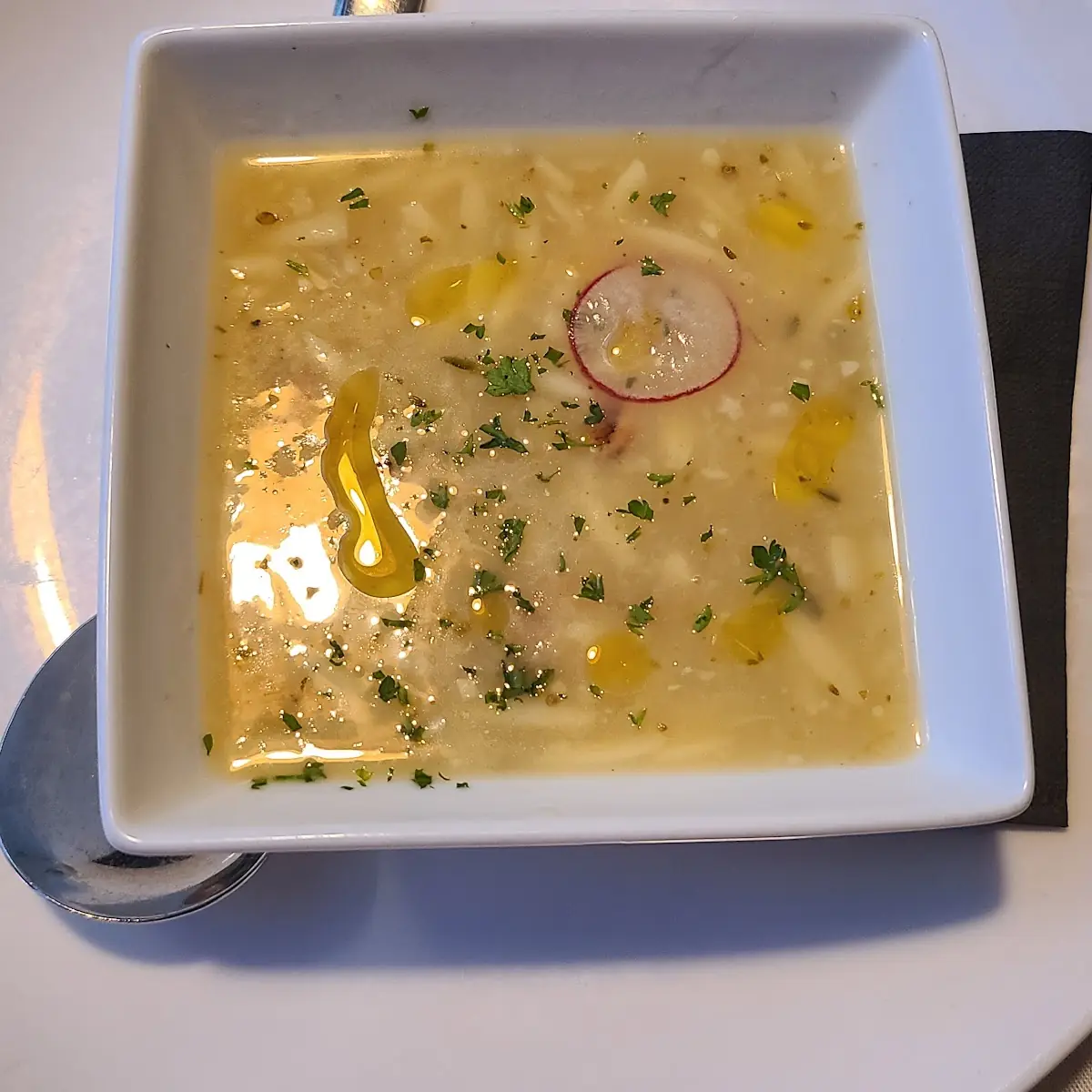 Lemon Chicken and Orzo Soup