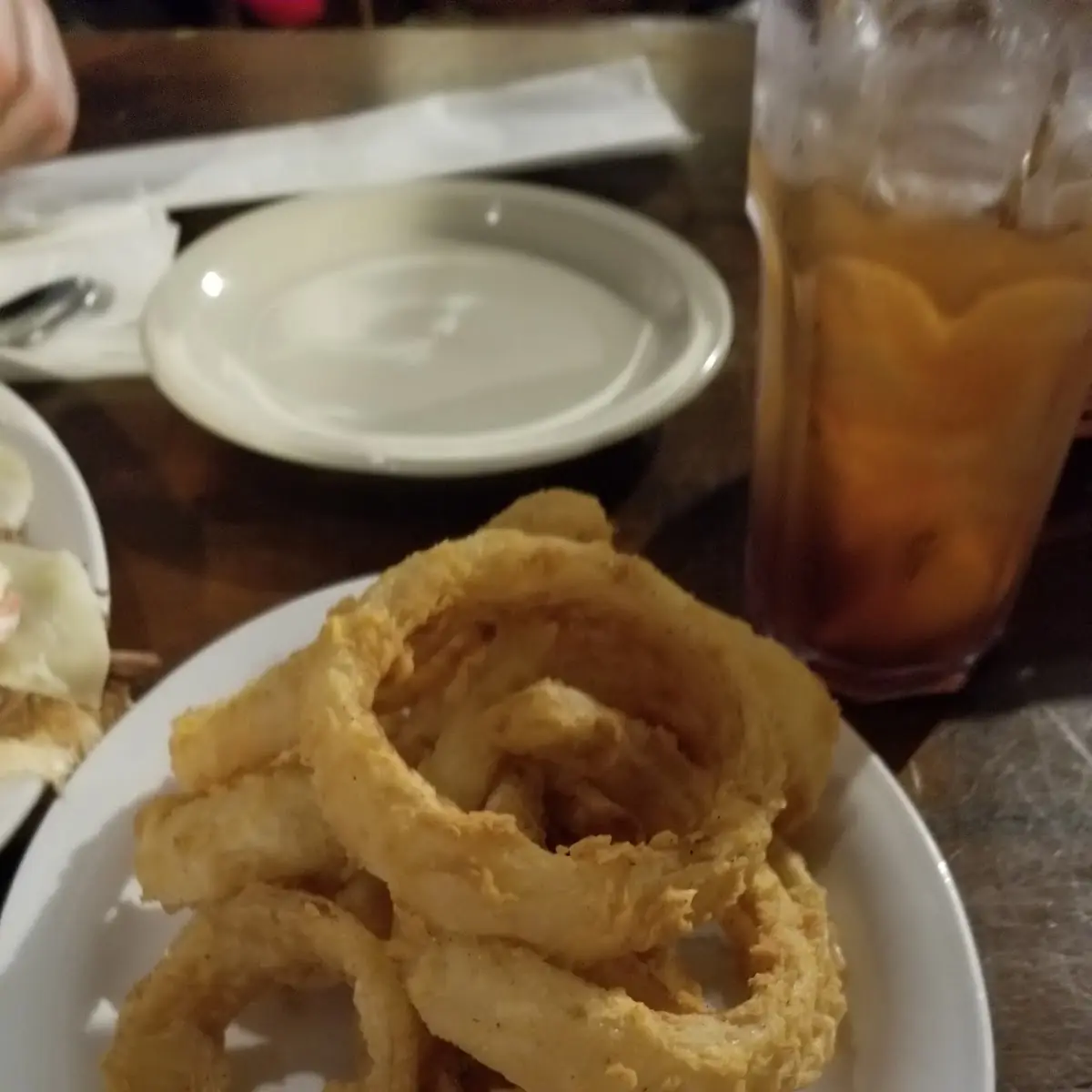 Golden Fried Onion Ring Tower