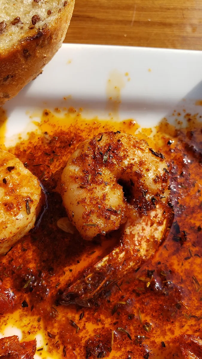 Blackened Prawns, Floathouse Restaurant