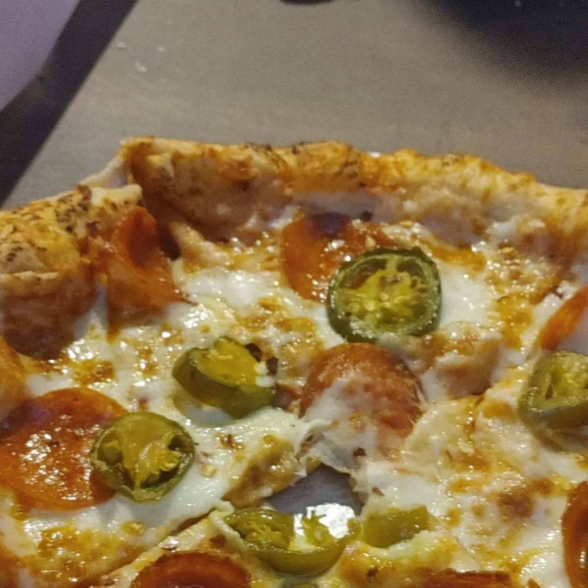 Pepperoni Pizza with Jalapenos