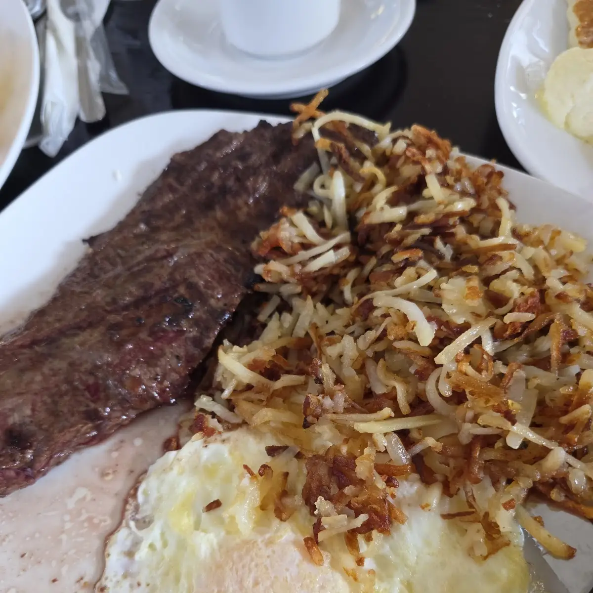 Steak Eggs and Hashbrowns