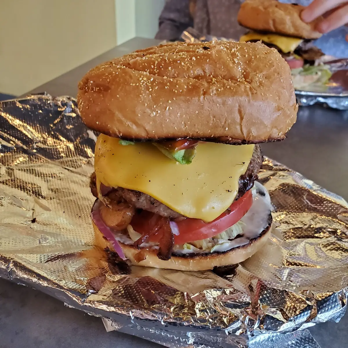 1 2 Pound Double Cheeseburger