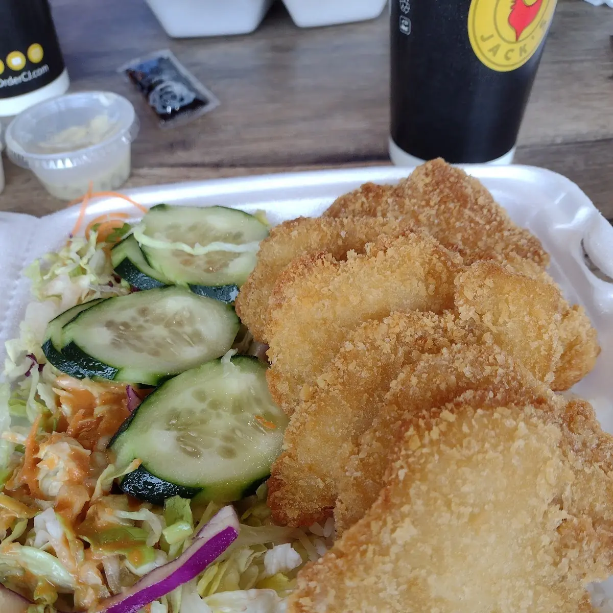 Aloha Plate Fried White Fish