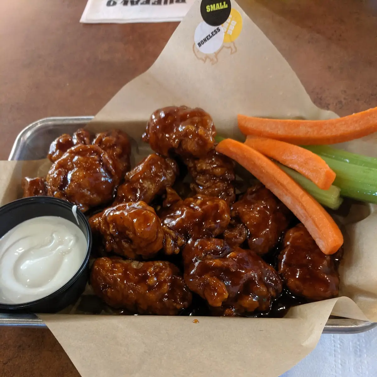 Boneless Wings Honey Barbeque