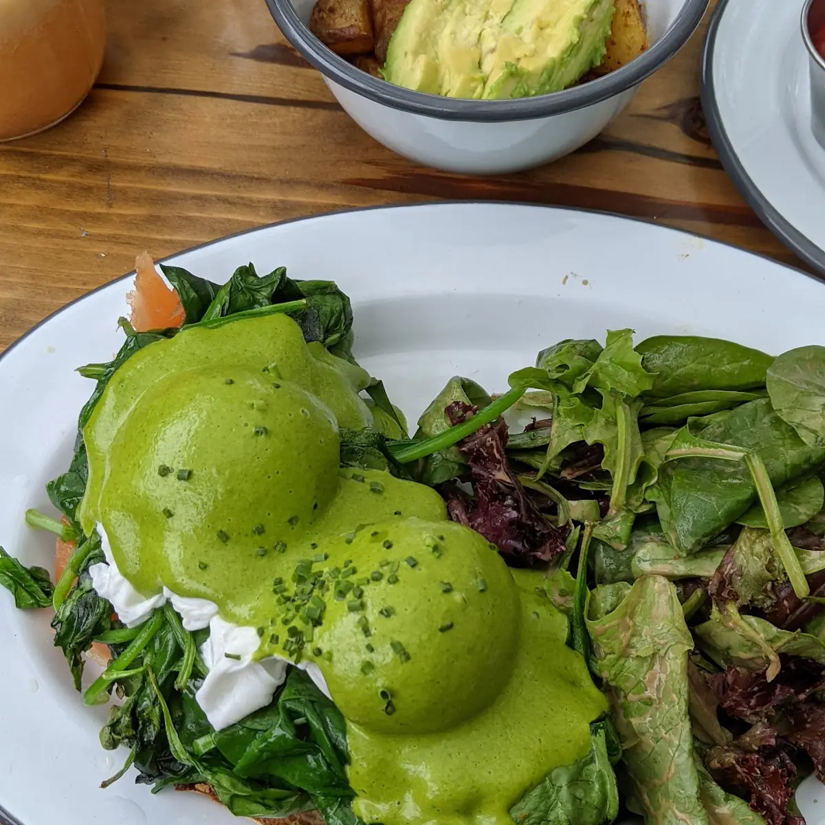 Pesto Eggs Benedict
