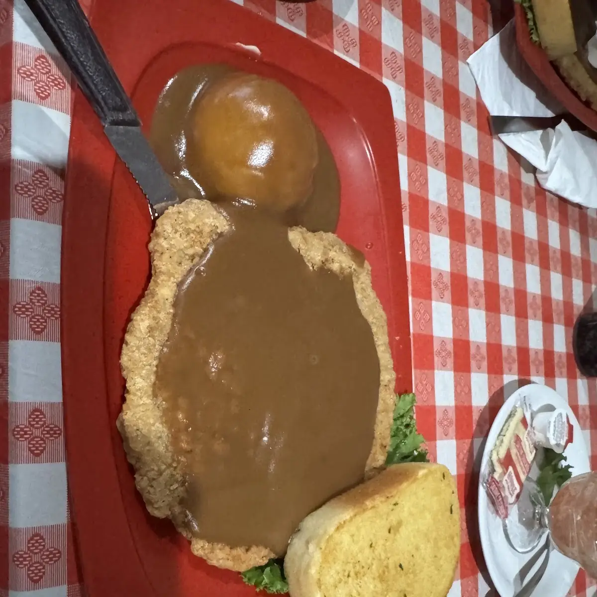 Giant Chicken Fried Steak Dinner