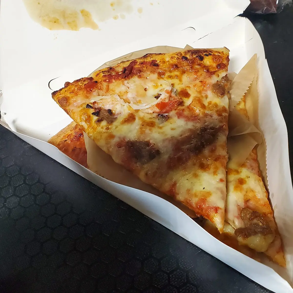 Sausage Pizza Slice