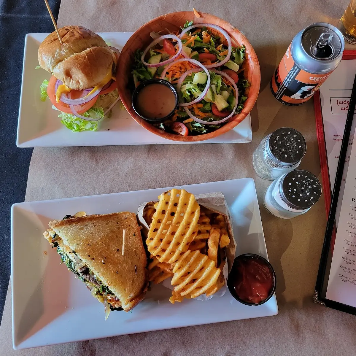 Burger and Short Ribs Grilled Cheese