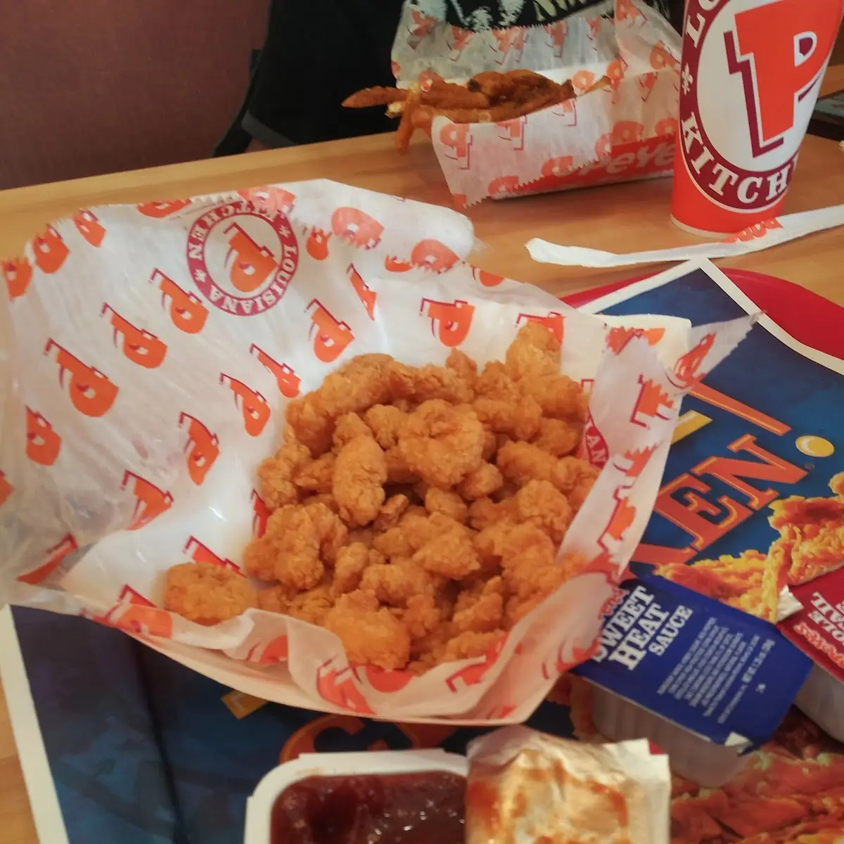 Cajun Popcorn Shrimp Basket