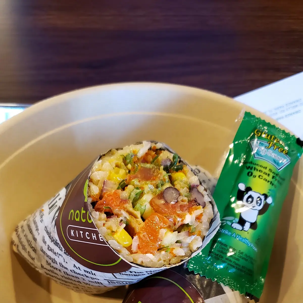 Spicy Salmon Burrito