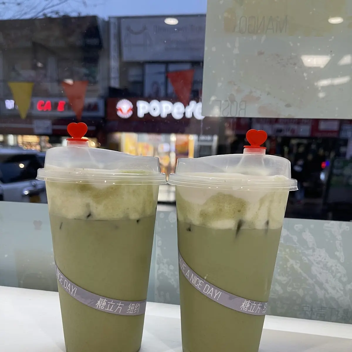 Matcha Tea with Cheese Foam