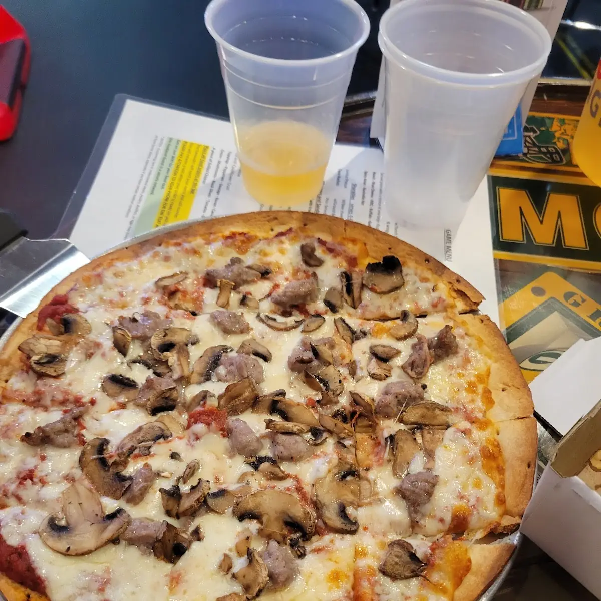 Sausage Mushroom Pizza