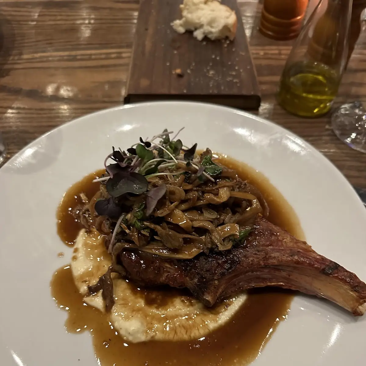 Antelope Shank over Truffle Risotto