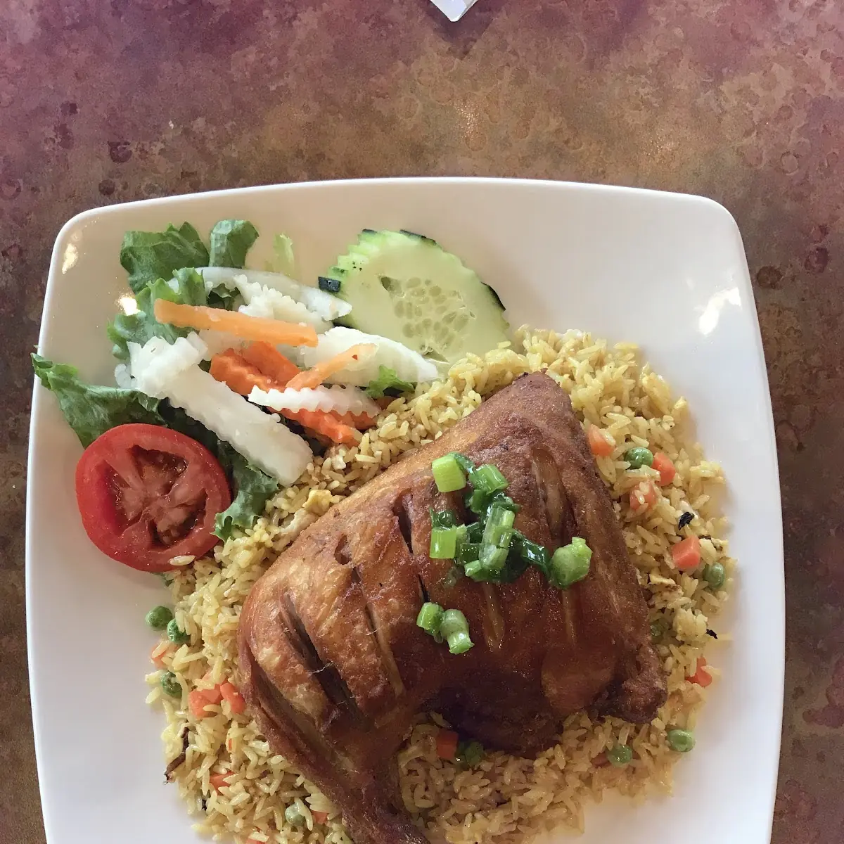 - Roasted Chicken with Fried Rice