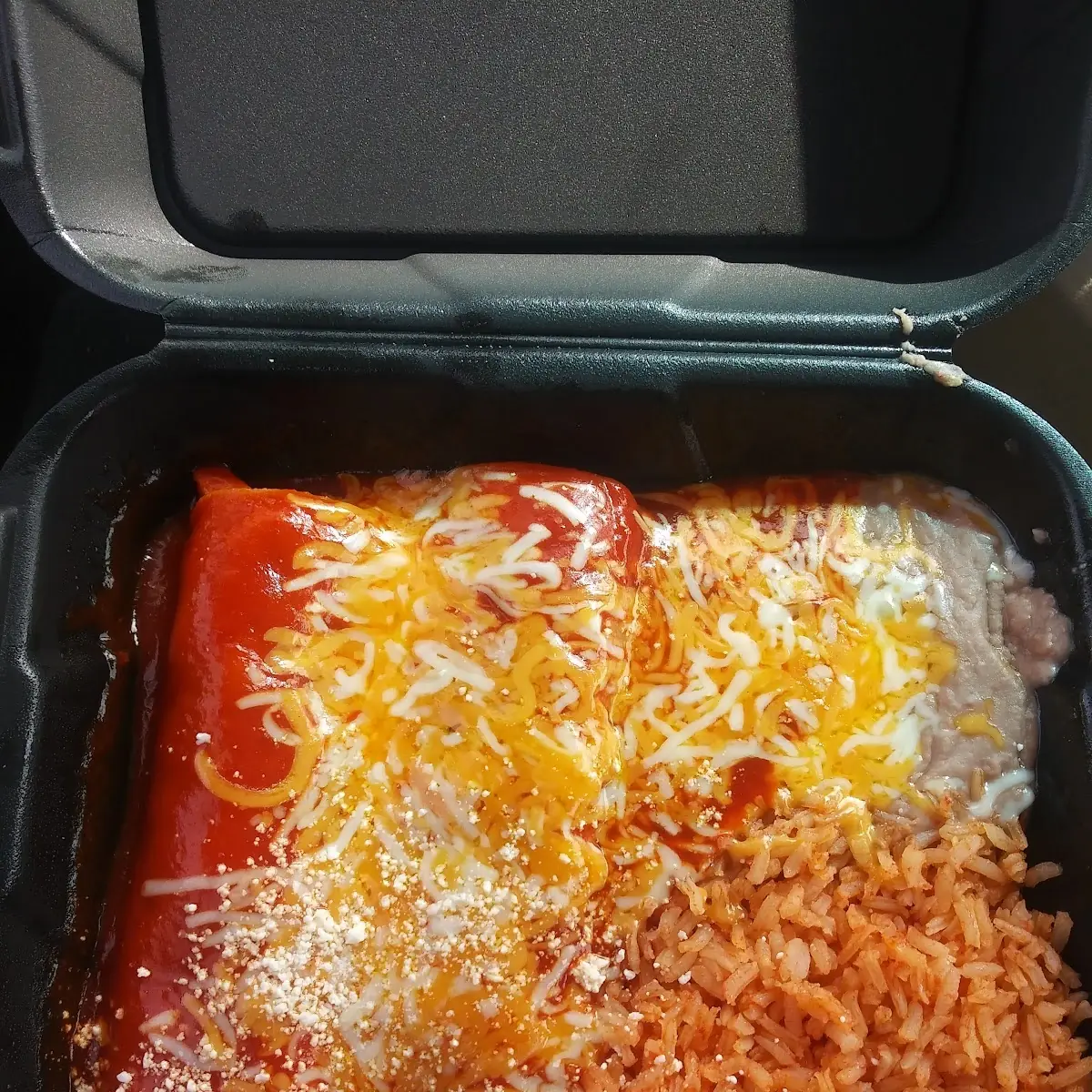 Chicken Enchilada Plate