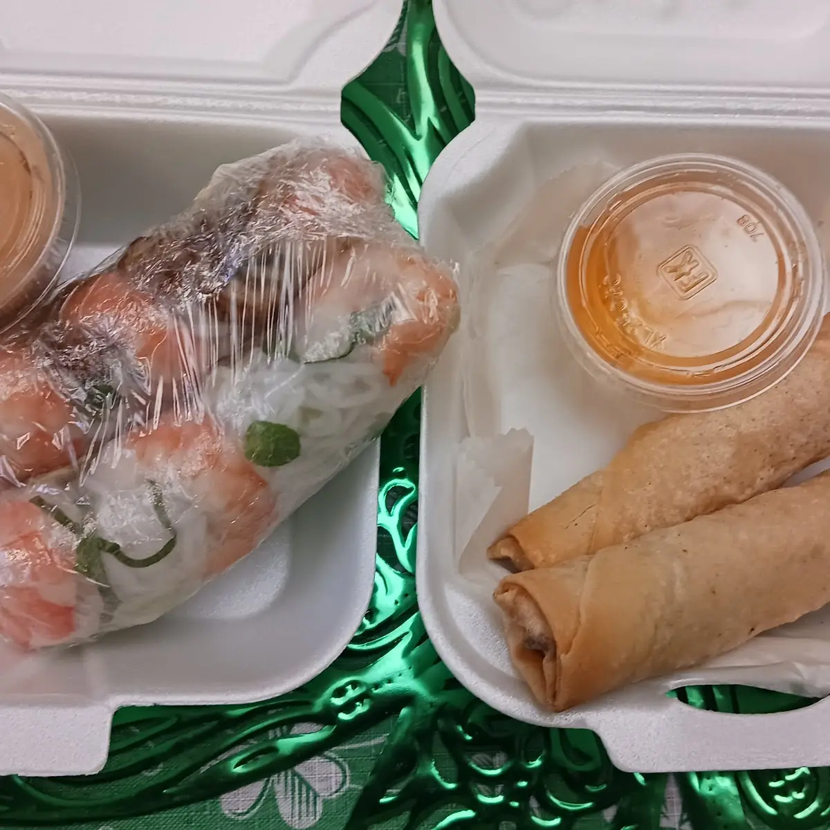 Shrimp and Spring Roll