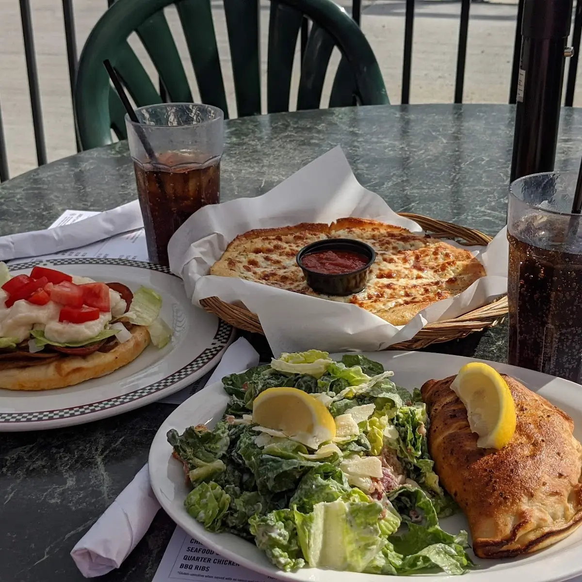 Super Donair with Garlic Cheese Fingers & Seafood Panzerotti with Caesar Salad, Pizza Delight