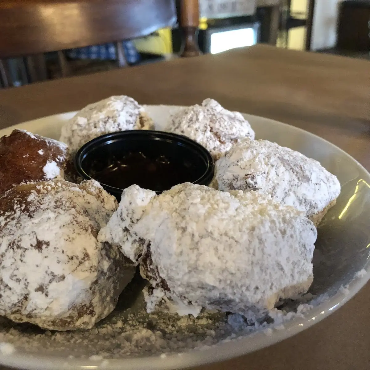 Beignets with Chocolate Dipping Sauce