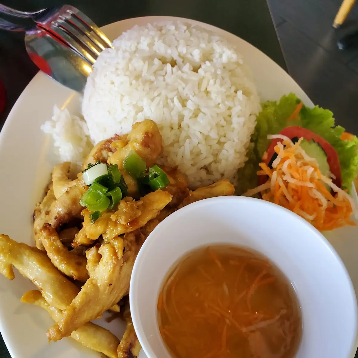 Yellow Curry Chicken with White Rice