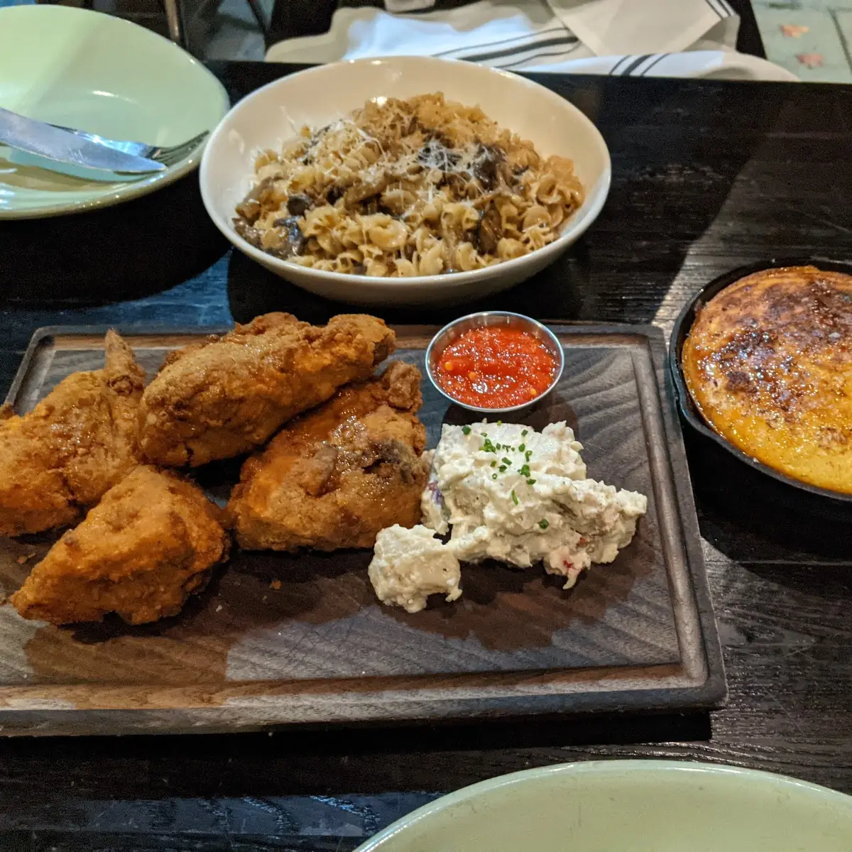 Fried Chicken and Corn Bread