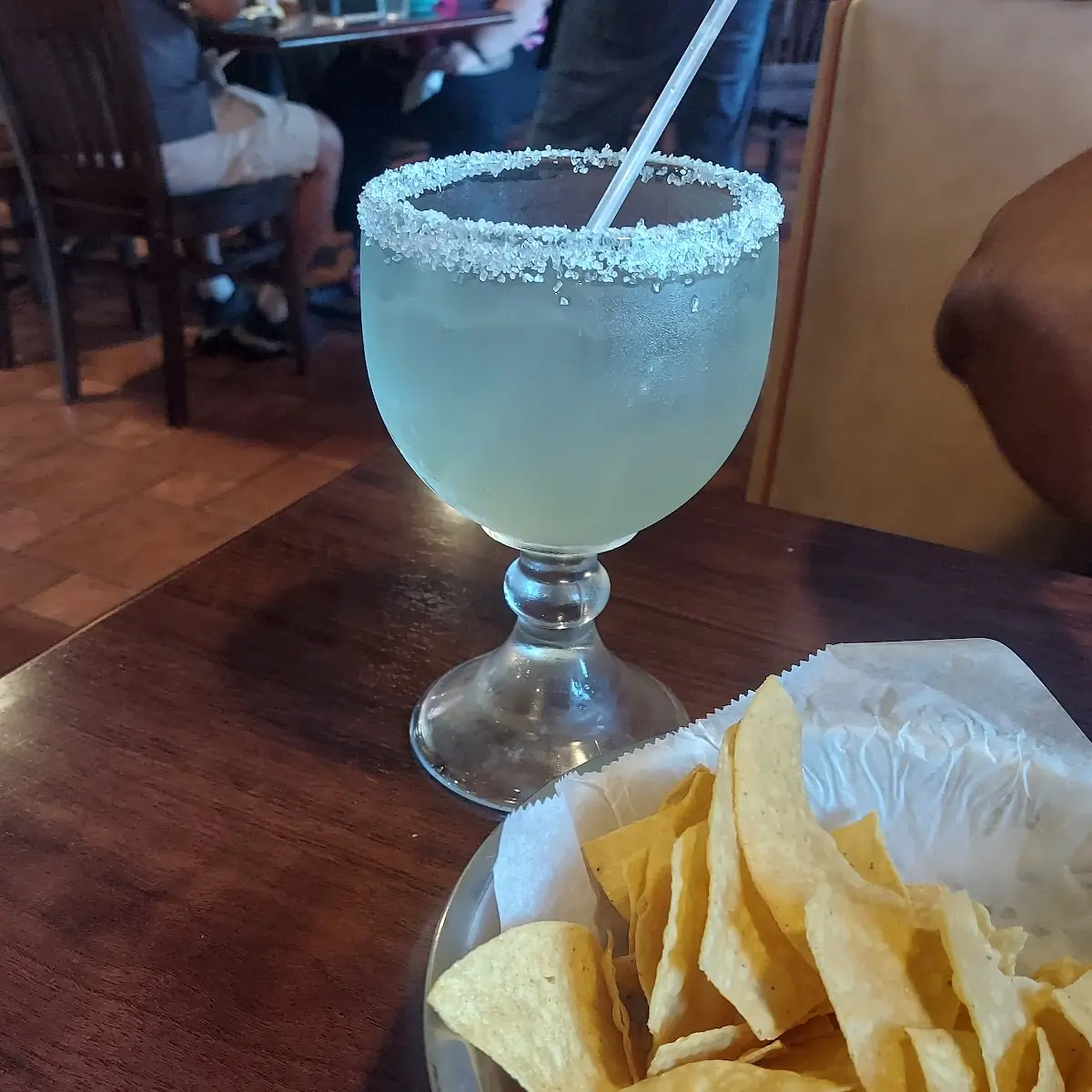 Chips Salsa and a Margarita