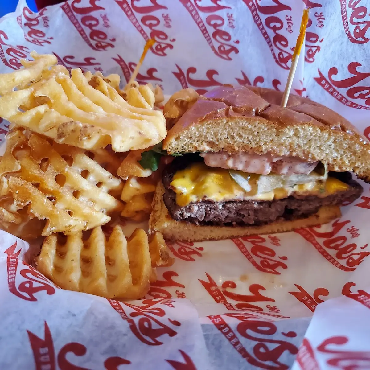 Kevin Bacon Burger and Fries
