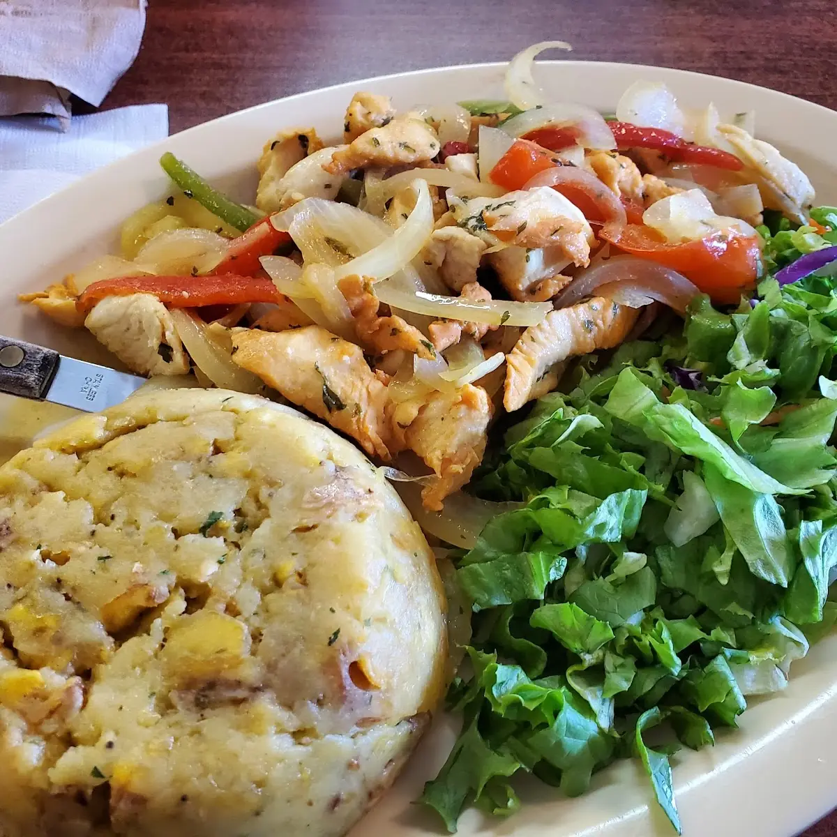 Morongo with Garlic Chicken