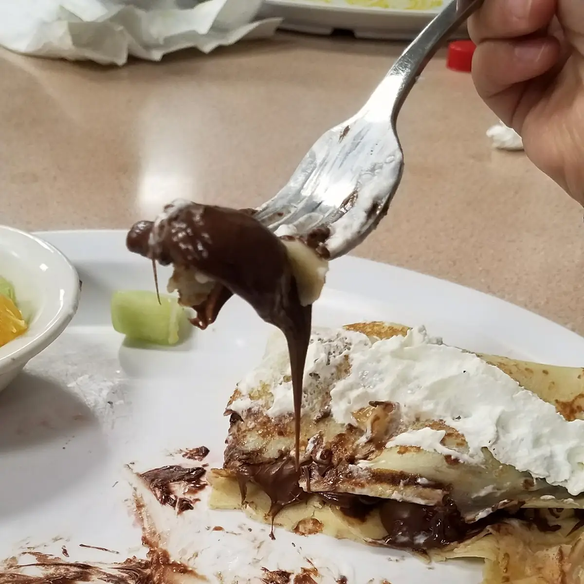 Nutella Banana Crepes