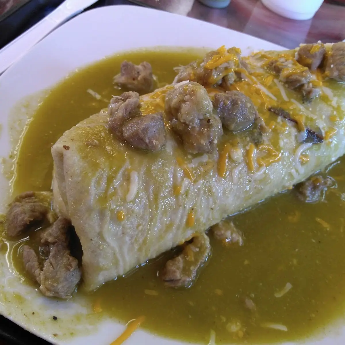 Chile Verde Burrito Special