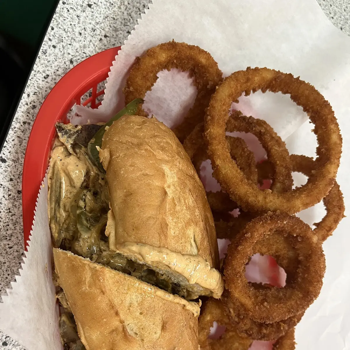 Philly Cheesesteak Sandwich Hot Spicy