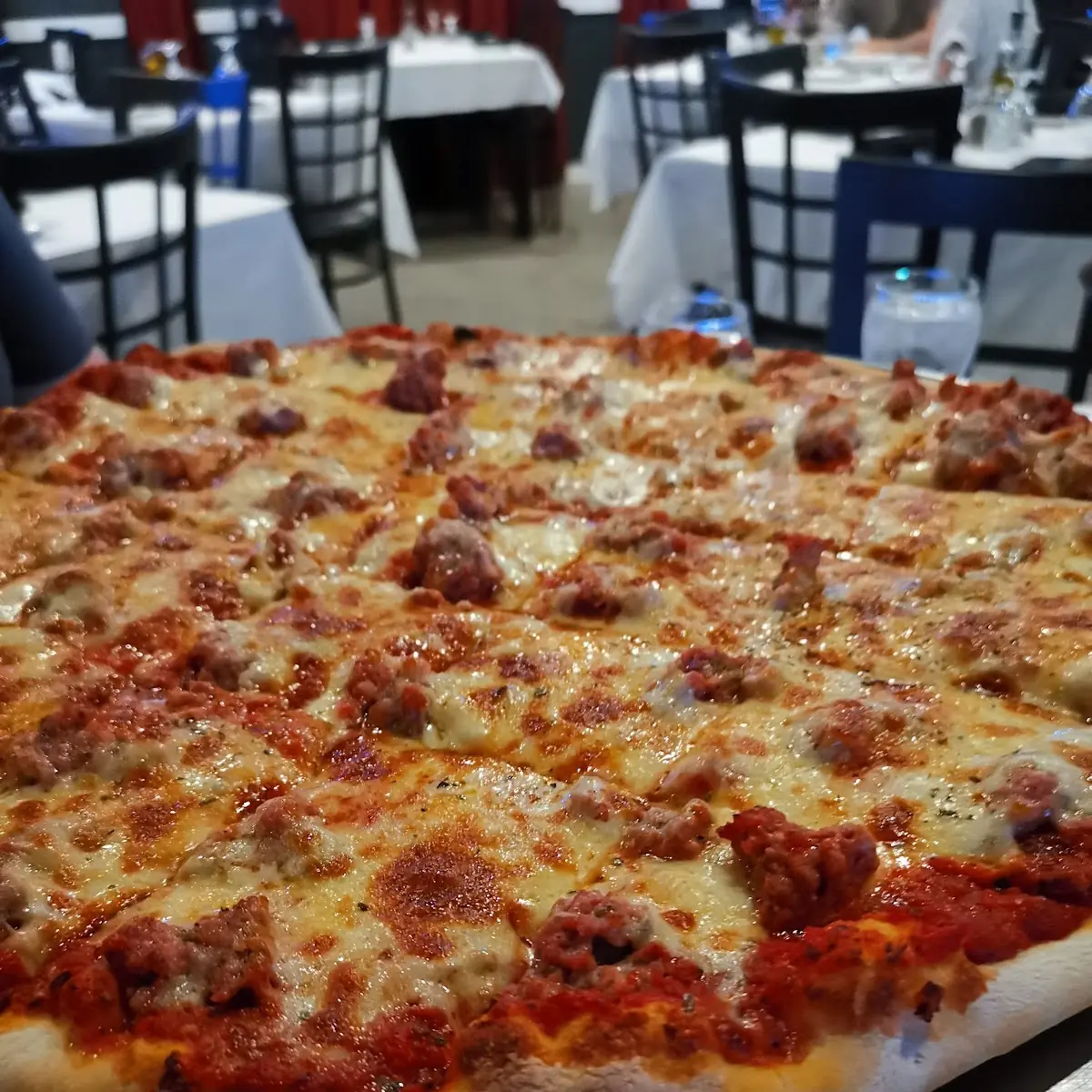 Cheese and Sausage Pizza