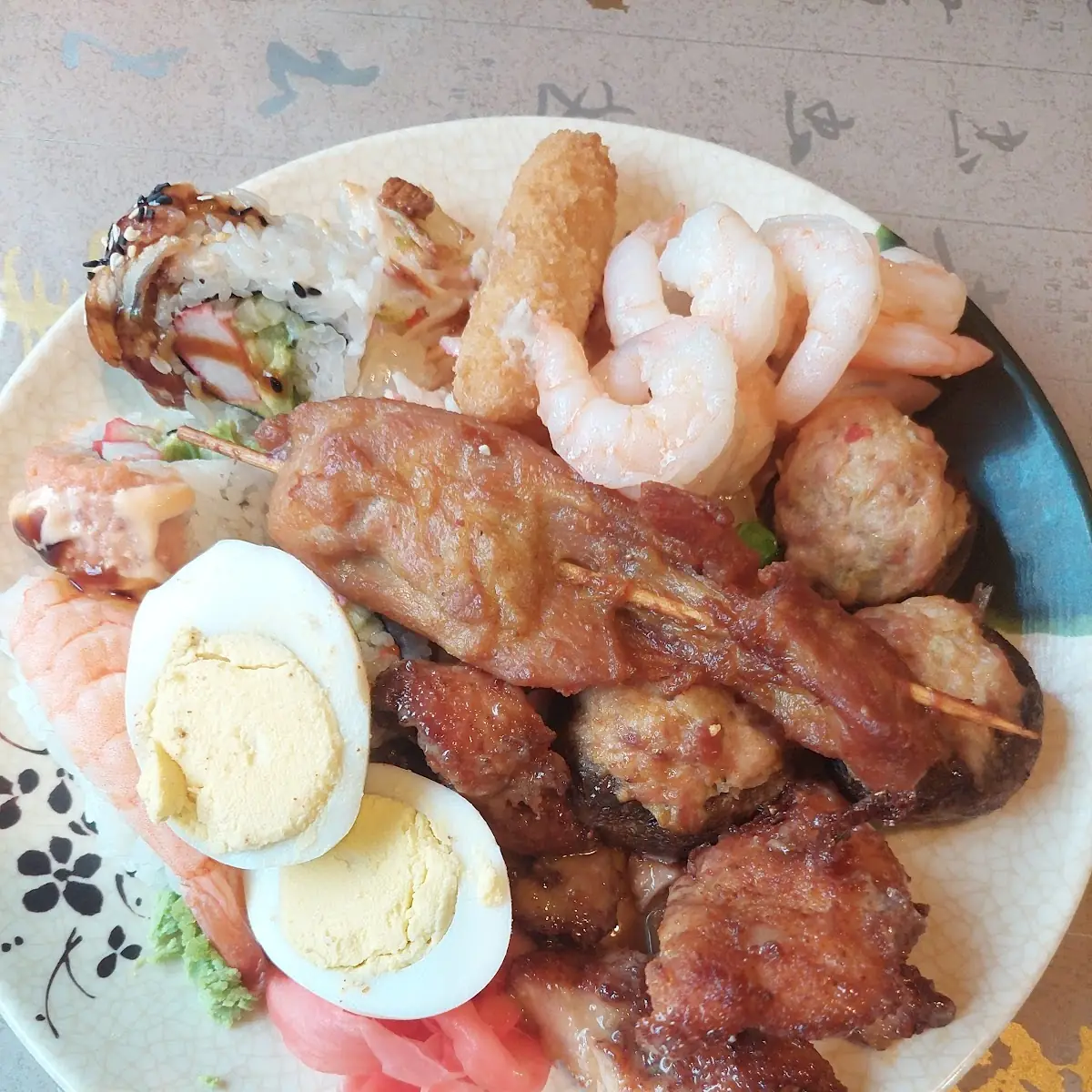 Shrimp Chicken Boil Egg