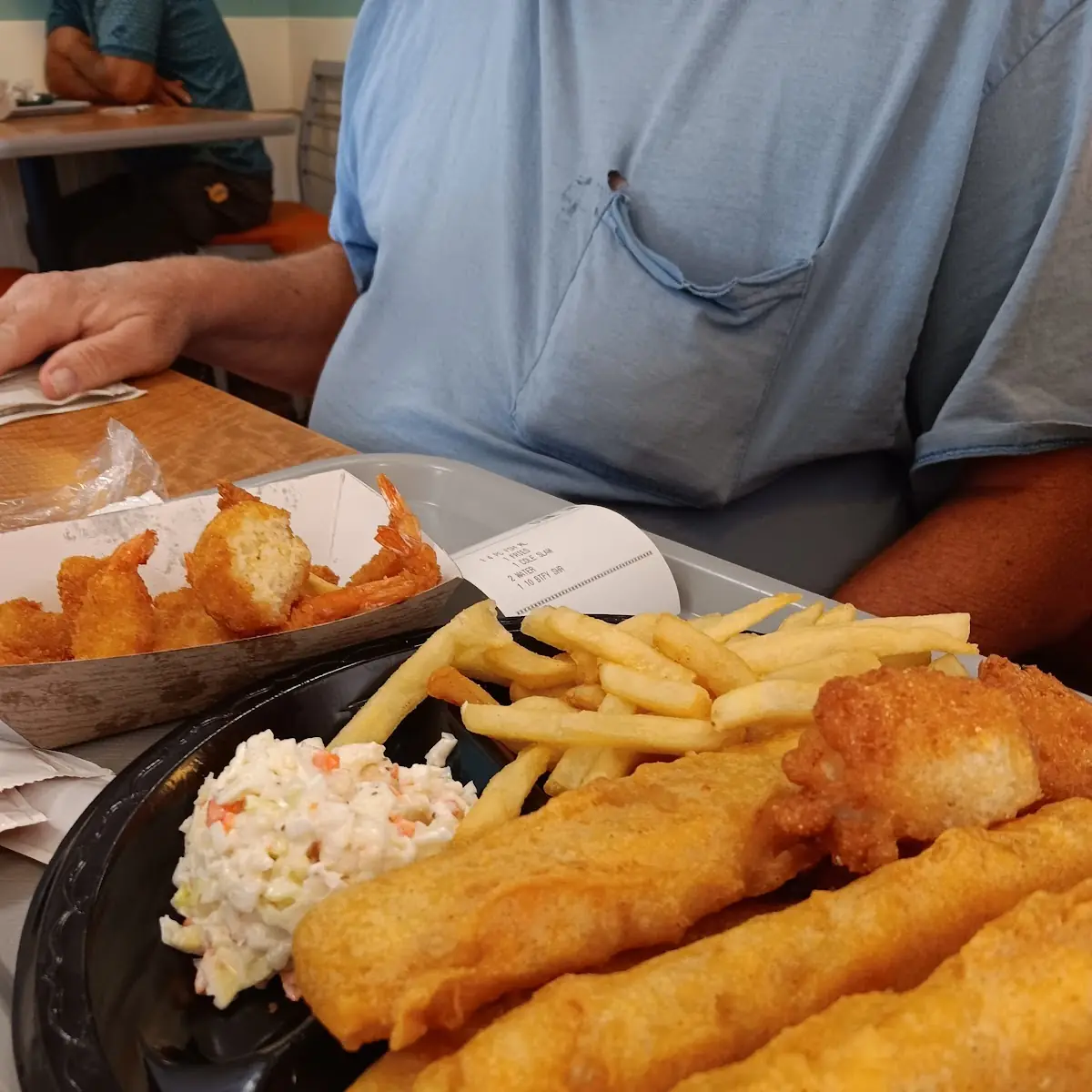 4pc Dinner w Fried Shrimp