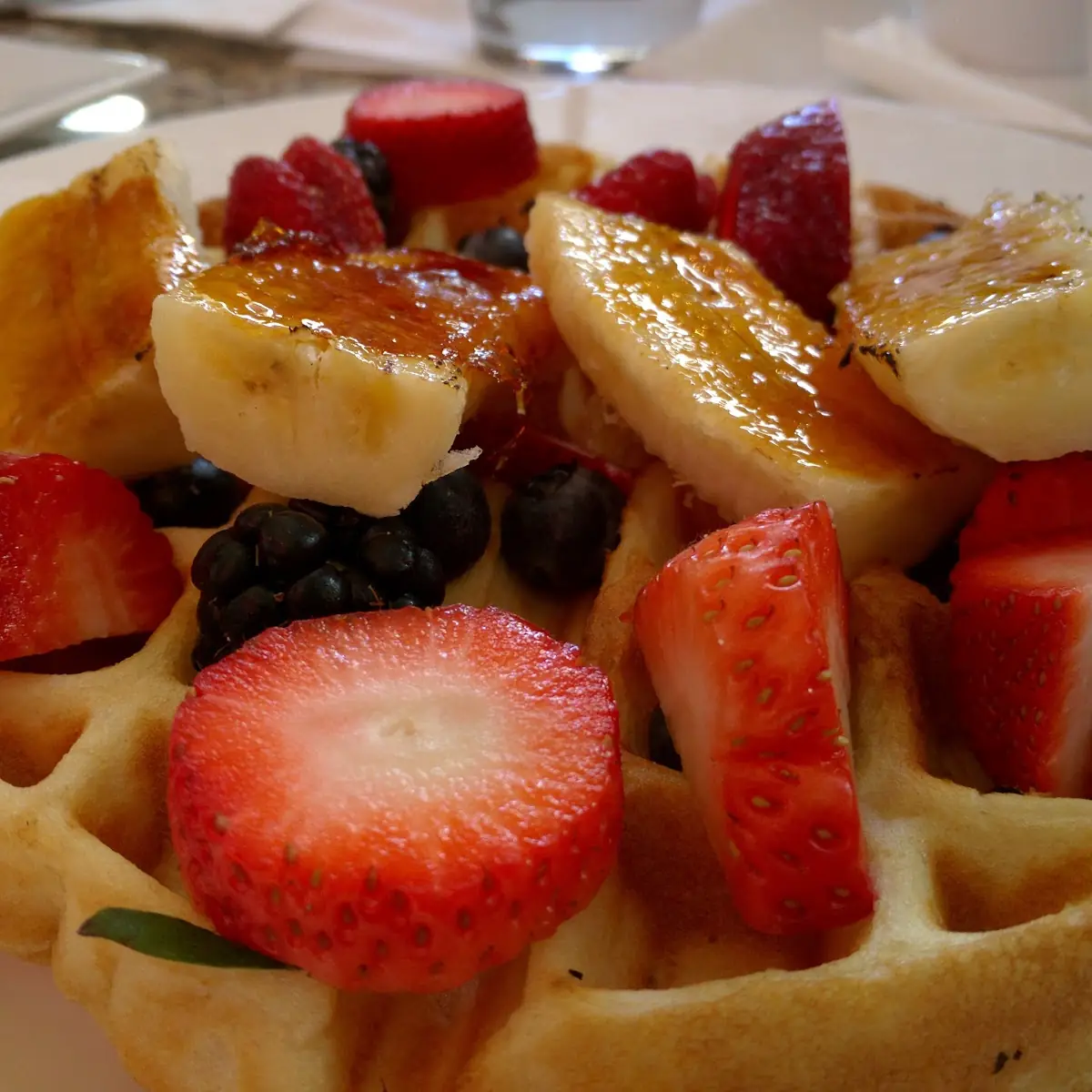 Belgian Waffles with Berries