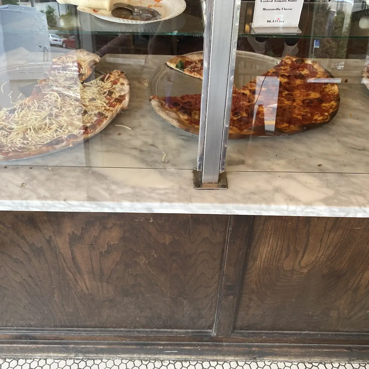 Pizza Slices in Display