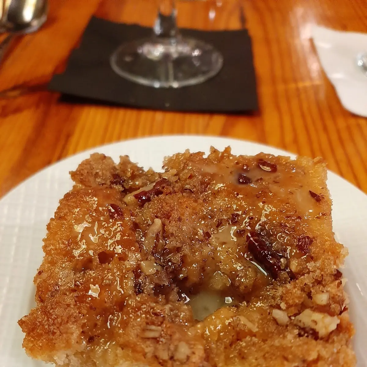 White Chocolate Bread Pudding with Port And